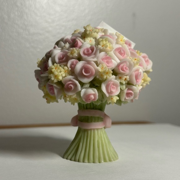 Thank You Porcelain Flower Bouquet Seraphim Classics Roman Inc Heaven on Earth - Picture 2 of 5